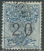 1924 REGNO SEGNATASSE PER VAGLIA USATO 20 CENT - RE31-6 - Taxe Pour Mandats