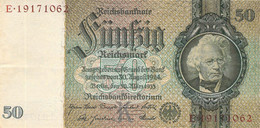 50 Reichsmark Reichsbanknote Berlin, 30.März 1933 Ro.175a - 20 Reichsmark