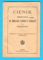 PRICE LIST OF THE ROYAL PENITENTIARY IN LEPOGLAVA NEAR VARAZDIN ... K.u.K. Austria-Hungary Publication 1900's * Croatia - Sonstige & Ohne Zuordnung