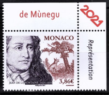 MONACO 2021 - 400E ANNIVERSAIRE DE JEAN DE LA FONTAINE - Y.T. N° 3288 /  NEUF ** - Neufs