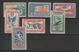 Grèce 1933 Série Poste Aérienne 8-14 7 Val * Charn MH - Neufs