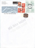Denmark 2014   Cover With 9 Stamps   Cancelled Very Nice 28..8.2014   On Big Cover - Lettere