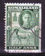 Somaliland Protectorate 1942 George VI Single Half Anna  Stamp In Used - Somaliland (Protectorate ...-1959)