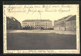 AK Colditz, Sophienplatz Und Bürgerschule - Colditz