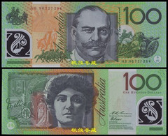 Australia 100 Dollars (1996), AS96 Prefix, Test Note, Polymer, XF-aUNC - 1992-2001 (billetes De Polímero)