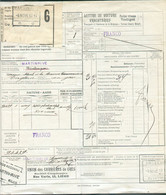 Lettre De Voiture Expédiée PETITE VITESSE De MARTINRIVE (etiquette Blanche)  du 6 Novembre 1911 Vers Angleur-Recettes + - Nord Belge