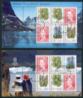 GREENLAND 1996 Arctic Orchids II Booklet Panes Used. Michel 284x-86x - Usati