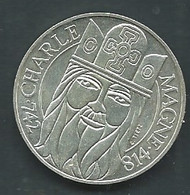 Piece -  100 FRANCS CHARLEMAGNE 1990 ARGENT FRANCE / SILVER -  - Pic5912 - 100 Francs