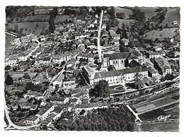 CPSM SOLIGNAC, VUE GENERALE PRISE PAR AVION, LA VALLEE DE LA BRIANCE, AU CENTRE, L'ABBAYE, HAUTE VIENNE 87 - Other & Unclassified