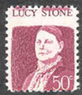 U.S.A. (1968) Lucy Stone. Nice Variety With Perforation Shift So That "Lucy Stone" Appears At The Top. Scott No 1293 - Plaatfouten En Curiosa