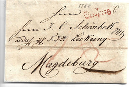 A-V104 / ÖSTERREICH - PRAG 1788 - Nach Magdeburg - ...-1850 Prephilately