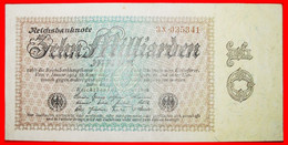 • ONE SIDE: GERMANY ★ 10000000000 MARK 1923 CRISP! LOW START ★ NO RESERVE! - 10 Miljard Mark