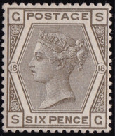 Grab Bretagna - 573 ** 1880 – 6 P. Grigio Oliva N. 66. Cert. E. Diena. Cat. € 900,00. SPL - Unused Stamps