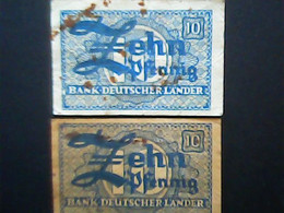 Germany 1948: Bank Deutscher Länder 2 X 10 Pfennig - 10 Pfennig