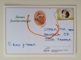 2006..FINLAND ...VINTAGE POSTCARD WITH STAMP..CHRISTMAS - Covers & Documents
