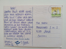 1994..FINLAND ...VINTAGE POSTCARD WITH STAMP. Friendship Stamps - Briefe U. Dokumente