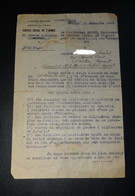 LETTRE, COURRIER NOVEMBRE 1945, SERVICE SOCIAL DE L'ARMEE DES ARDENNES ( CHATEAU REGNAULT ), CESSION DE TISSU, WW2 - 1939-45