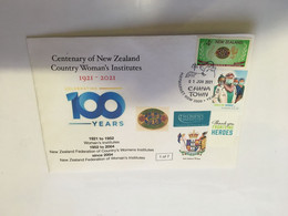 (RR 12) Centenary Of CWA In New Zealand (1-6-2021) - With New Zealand CWS & Australian COVID-19 (1 Of 7 Printed) - Cartas & Documentos