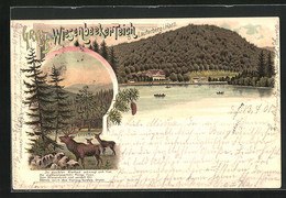 Lithographie Lauterberg /Harz, Wiesenbeeker Teich - Bad Lauterberg