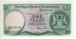SCOTLAND  1 Pound  The Royal Bank Of Scotland  P341b   Dated 4 January, 1984   Edinburgh Castle - 1 Pond