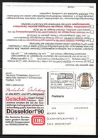 BRD, MiNr. PP 167 D2/001, Düsseldorf '90; Von Lüdenscheid Nach Duderstadt; B-1697 - Cartes Postales Privées - Oblitérées