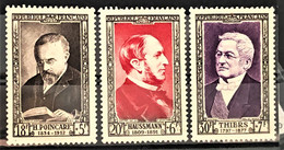FRANCE 1952 - MNH - YT 933, 934, 935 - Unused Stamps