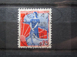 VEND BEAU TIMBRE DE FRANCE N° 1234 , OBLITERATION " DENAIN " !!! (b) - 1959-1960 Marianne In Een Sloep