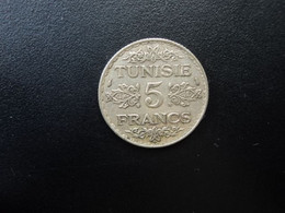TUNISIE : 5 FRANCS  1353 (1934)   G.306 / KM 261    SUP 55 - Tunisie