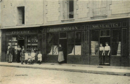 St étienne De Montluc * Devanture Epicerie & Jospeh SIMON Nouveautés Modes * Commerce Magasin - Saint Etienne De Montluc