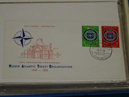 Belgium 1959 Nato FDC VF - 1951-1960