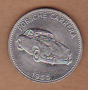 AC -  PORSCHE CARRERA 1955 SHELL WELTBERUHMTE SPORTWAGEN TOKEN - JETON - Monétaires / De Nécessité