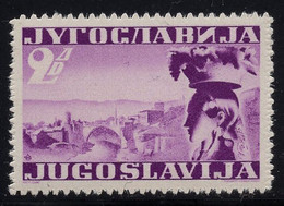 YUGOSLAVIA-BOSNIA, MOSTAR-BRIDGE 2 Dinar ESSAY For AIRMAIL In VIOLET 1935 RARE!!!!!!!!!!!!!!!!!!!!! - Imperforates, Proofs & Errors