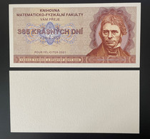 2021 Matej Gabris 365 Krasnych Dni Pour Féliciter Michael Faraday UNC SPECIMEN ESSAY Tirage Limité - Fictifs & Spécimens