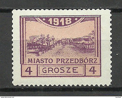 Poland Polen 1918 Przedborz Michel 4 MNH - Ungebraucht