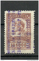 BRAZIL Brazilia O 1920 Revenue Tax Fiscal Stamp Thesouro National O - Service
