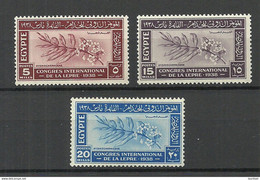 ÄGYPTEN Egypt 1938 Michel 248 - 250 * - Neufs