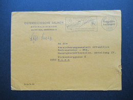 Österreich 1977 Postgebühr Bar Bezahlt Umschlag Österreichische Salinen Generaldirektion Bad Ischl Stp. Operettenwochen - Lettres & Documents