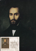 A8183 - NICOLAE BALCESCU- ROMANIAN WRITER, ART MUSEUM ROMANIA, MAXIMUM CARD - Maximum Cards & Covers