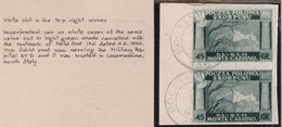 POLAND 1946 II POL CORPS Fi 1 Used Imperf White Paper - Verschlussmarken Der Befreiung