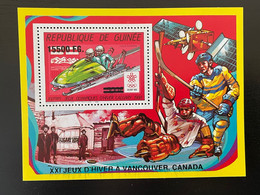 Guinée Guinea 2009 Mi. Bl. 1727 Surchargé Overprint Winter Olympic Calgary 1988 Vancouver 2010 Jeux Olympiques Bobsleigh - Winter 2010: Vancouver