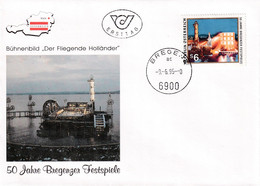 A8201- 50TH ANNIVERSARY OF THE BREGENZ FESTIVAL 1995  REPUBLIC OESTERREICH USED STAMP ON COVER AUSTRIA - Covers & Documents