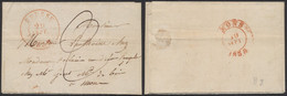 Précurseur - LSC + Cachet Dateur "Boussu" (1838) Et Port 2 Décimes > Mons - 1830-1849 (Belgio Indipendente)