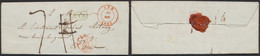 Précurseur - LAC Datée De Ath (1845) + Cachet Dateur & Encadré Vert (ambulant) B.1.R. > Paris / Port Rectifié. - 1830-1849 (Belgio Indipendente)