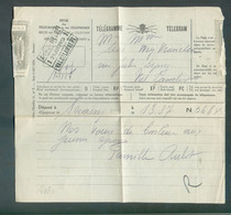 Télégramme De SERAING Par NORD-BELGE 1 VAL SAINT-LAMBERT Le 23 Juillet 1935.  TB  - 18244 - Nord Belge