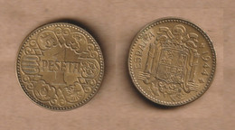 ESPAÑA 1 Peseta 1944 Aluminium-bronze  • 3.5 G • ⌀ 21 Mm KM# 767,    XF - 1 Peseta