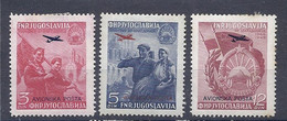 210039482  YUGOSLAVIA.  YVERT  AEREO  Nº  24/6  */MH - Luftpost