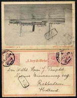 Egypt 1922 Rotterdamsche Lloyd SS TAMBORA Letter Card To Netherlands Bearing 3 X 5m Tied Port Taufik Date Stamp Of 31.JA - Neufs