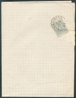 N°23 - PETIT LION 1 Centime Gris Obl. Dc MARIEMBOURG 8 JUIN 68 sur Imprimé (bande Otée) / Circulaire Datée Du 29 Mai 186 - 1866-1867 Kleine Leeuw