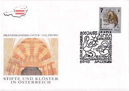 A8429- ERSTTAG,THE FRANCISCAN CONVENT AT SALZBURG, REPUBLIK OESTERREICH 1994 SALZBURG USED STAMP ON COVER - Lettres & Documents