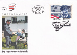 A8437- POST AND TELECOM ADVERTISING REPUBLIK OESTERREICH 1995 WIEN USED STAMP ON COVER - Brieven En Documenten